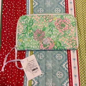 Lilly Pulitzer Pink and Green Floral Wallet